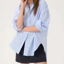 My Essential Wardrobe Sunna Boxy Shirt Kentucky Blue