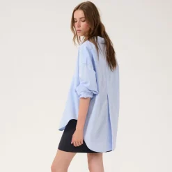 My Essential Wardrobe Sunna Boxy Shirt Kentucky Blue