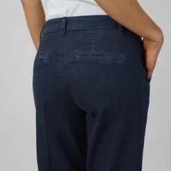 My Essential Wardrobe The Lara Pants Dark Blue Un-Wash