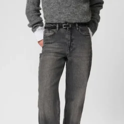 My Essential Wardrobe The Louis High Wide Jeans Dark Grey Retro Wash