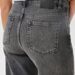 My Essential Wardrobe The Louis High Wide Jeans Dark Grey Retro Wash