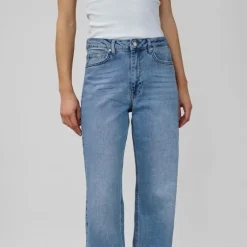 My Essential Wardrobe The Louis High Wide Jeans Medium Blue