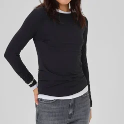 My Essential Wardrobe The Modal Blouse Black