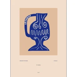 Poster & Frame Ceramic Pitcher In Blue A4