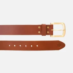 RHANDERS Buckingham Grand Belt Cognac/Gold