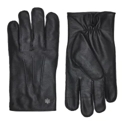 RHANDERS Ebbe Leather Gloves Black