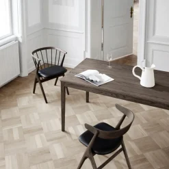 Sibast Furniture No 8 Chair Mørkolieret Eg Sort Saga Læder