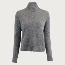 Six Ámes Jade Sweater Dark Grey Melange