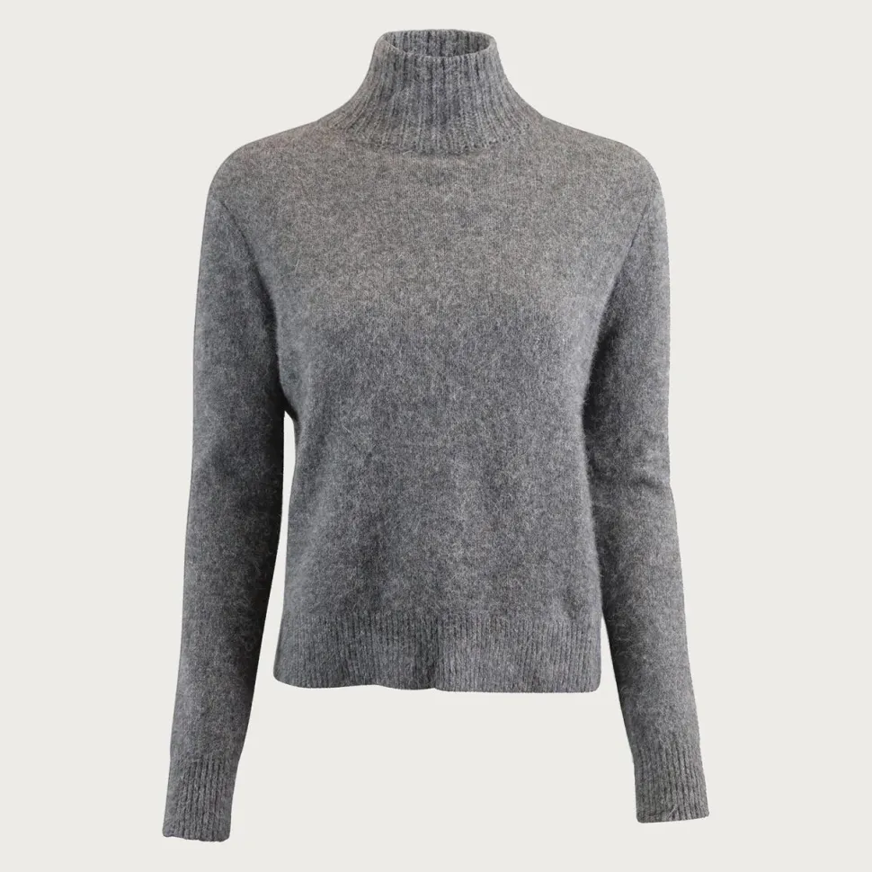 Six Ámes Jade Sweater Dark Grey Melange