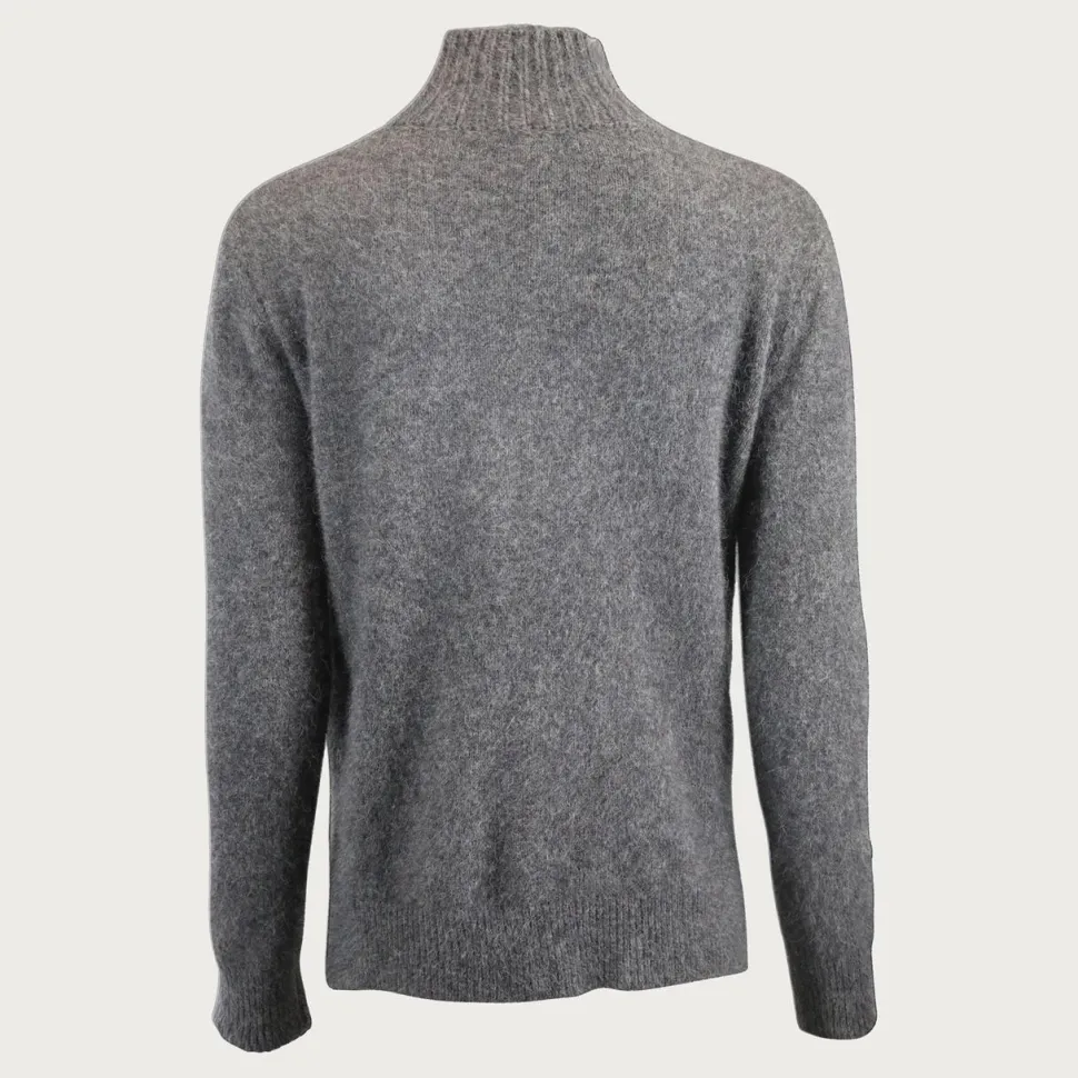 Six Ámes Jade Sweater Dark Grey Melange