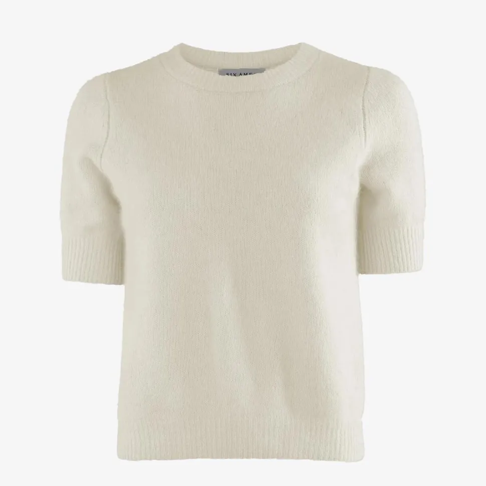 Six Ámes Rocca Sweater Off White Melange