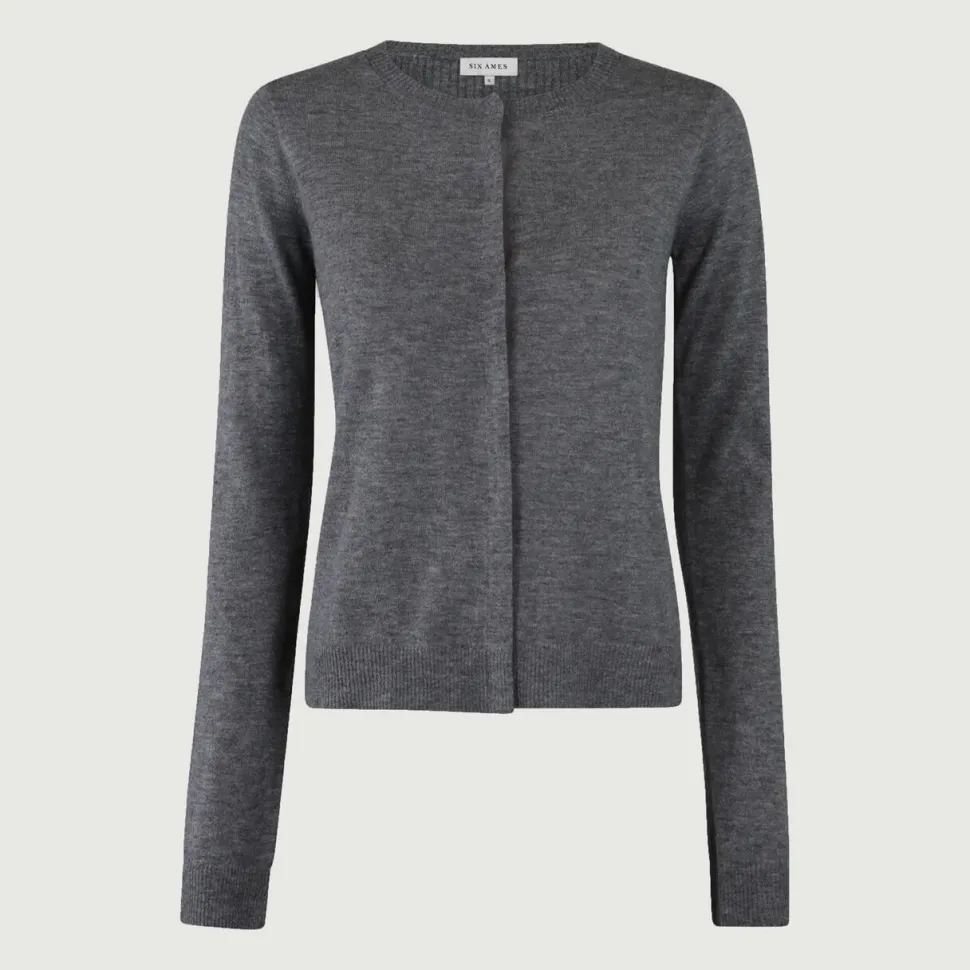 Six Ámes Ulla Cardigan Steel Gray