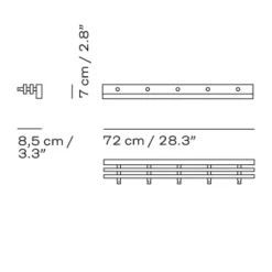 Skagerak Cutter Knagerække Sort 72