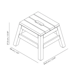 Skagerak Dania Taburet Teak