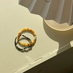 Soï Krystal Armbånd Orange Aventurin Large