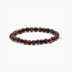 Soï Krystal Armbånd Red Tiger Eye Large