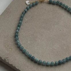Soï Krystal Halskæde Aquamarin Jade