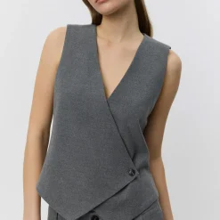 Sofie Schnoor VirginiaSW Vest Grey Melange