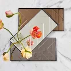 Specktrum The Medium Herringbone Tray Bronze