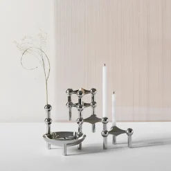 STOFF Nagel Vase Krom