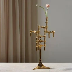 STOFF Nagel Vase Solid Brass