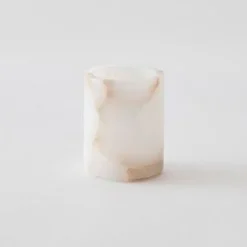 Tell Me More Alabaster Candle Holder XSmall
