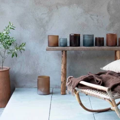 Tell Me More Frost Candleholder Large Grey