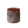 Tell Me More Frost Candleholder Small Brown