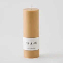 Tell Me More Luna Stearin Candle Honey Large