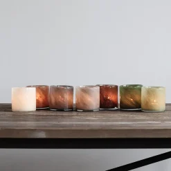 Tell Me More Lyric Candleholder Small Dark Brown