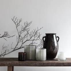 Tell Me More Lyric Candleholder Large Dark Grey