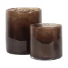 Tell Me More Lyric Candleholder Medium Dark Brown