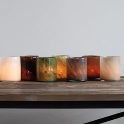 Tell Me More Lyric Candleholder Medium Dark Brown