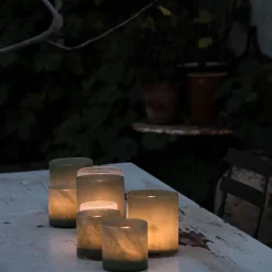 Tell Me More Lyric Candleholder Medium Dark Grey