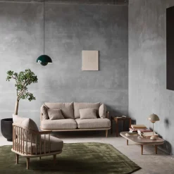 &Tradition Flowerpot Table Lamp VP3 Grey Beige