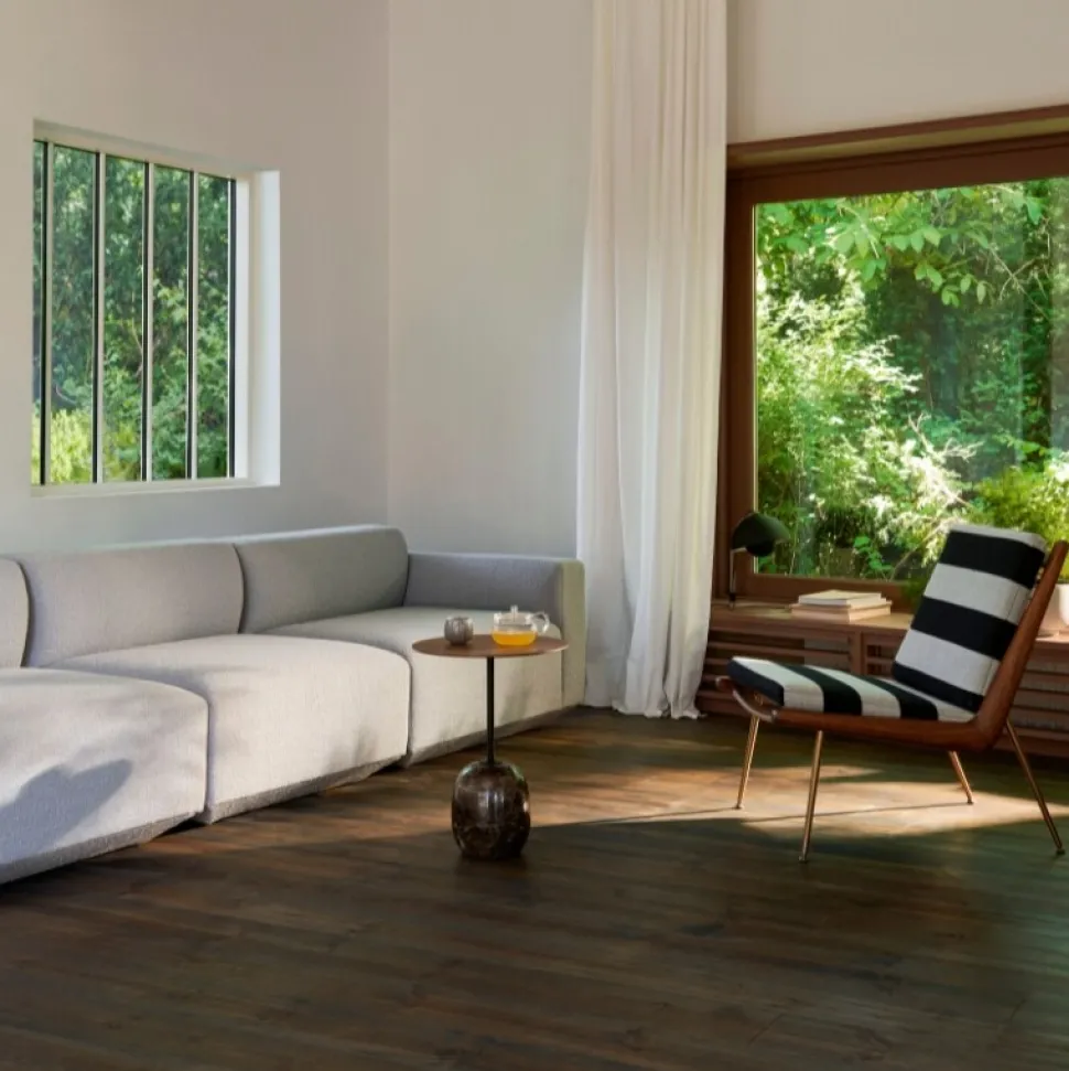 &Tradition LN8 Lato Bord Warm Black/Valnød Ø40 cm