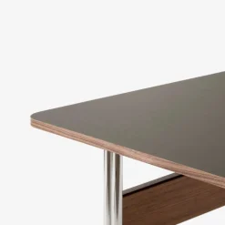 &Tradition Pavilion AV16 Iron Linoleum Walnut Chrome Base