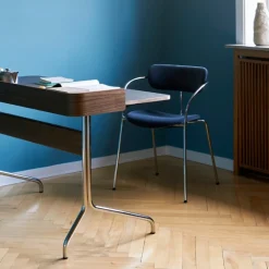 &Tradition Pavilion AV17 Iron Linoleum Walnut Chrome Base