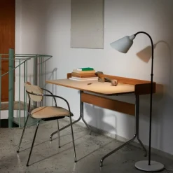 &Tradition Pavilion AV17 Mushroom Linoleum Oak Chrome Base