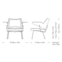 &Tradition RFH Lounge Chair RD8 Hallingdal 227