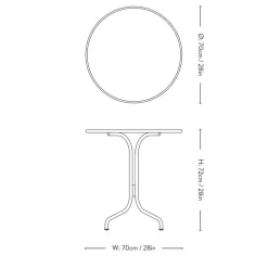 &Tradition Thorvald SC96 Cafébord Warm Black