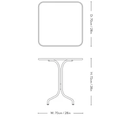 &Tradition Thorvald SC97 Cafébord Warm Black
