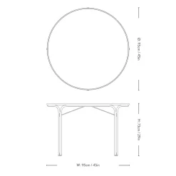 &Tradition Thorvald SC98 Spisebord Ivory