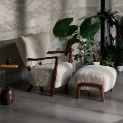 &Tradition Wulff ATD2 & ATD3 Moonlight Sheepskin Oiled Walnut