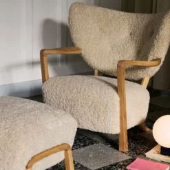 &Tradition Wulff ATD2 & ATD3 Moonlight Sheepskin Oiled Oak