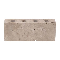 Wabi Sabi Nordic Epode Lysestage (4) Travertin