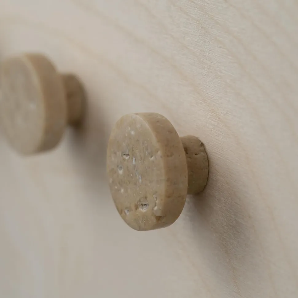 Wabi Sabi Nordic Musling Knage/Greb Travertin