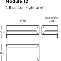 Wendelbo Blade Sofa Cala col. 06