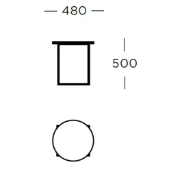 Wendelbo Circle Sidebord Brun
