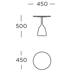 Wendelbo Coin High Sidebord Sort Laminat